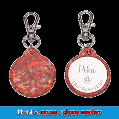 Etichetă de identificare acrilică pentru animale de companie personalizată gratuită, personalizată pentru câine, pisică, guler colorat, accesorii anti-pierdere, etichetă cu nume pentru animale de companie, etichete de identificare pentru animale de compani