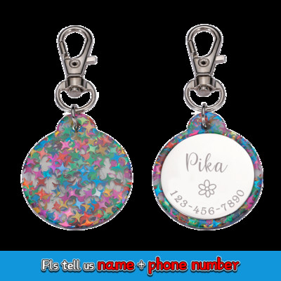 Etichetă de identificare acrilică pentru animale de companie personalizată gratuită, personalizată pentru câine, pisică, guler colorat, accesorii anti-pierdere, etichetă cu nume pentru animale de companie, etichete de identificare pentru animale de compani