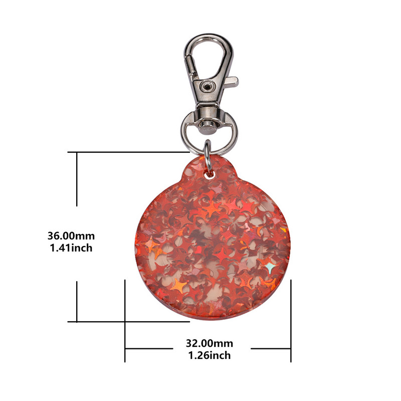 Etichetă de identificare acrilică pentru animale de companie personalizată gratuită, personalizată pentru câine, pisică, guler colorat, accesorii anti-pierdere, etichetă cu nume pentru animale de companie, etichete de identificare pentru animale de compani