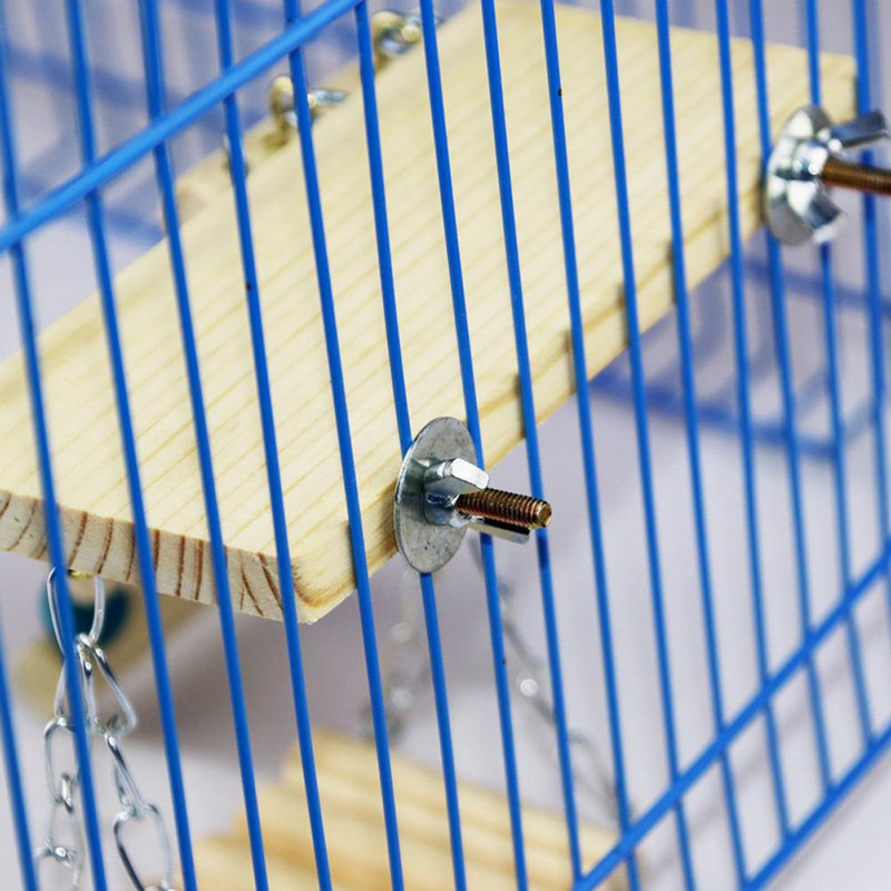 3gab Papagaiļa koka kāpšanas kāpnes šūpoles asari statīvs Putnu būra piederumi šinšillas vāverei jūrascūciņai