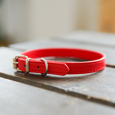 Uus 1 tk lemmiklooma veisenahast kaelarihm, reguleeriv kassi lemmiklooma jalutusrihm, nahast 15 värvi kassipoja kutsika kaelarihm Samlli keskmistele koertele kassitarvikud