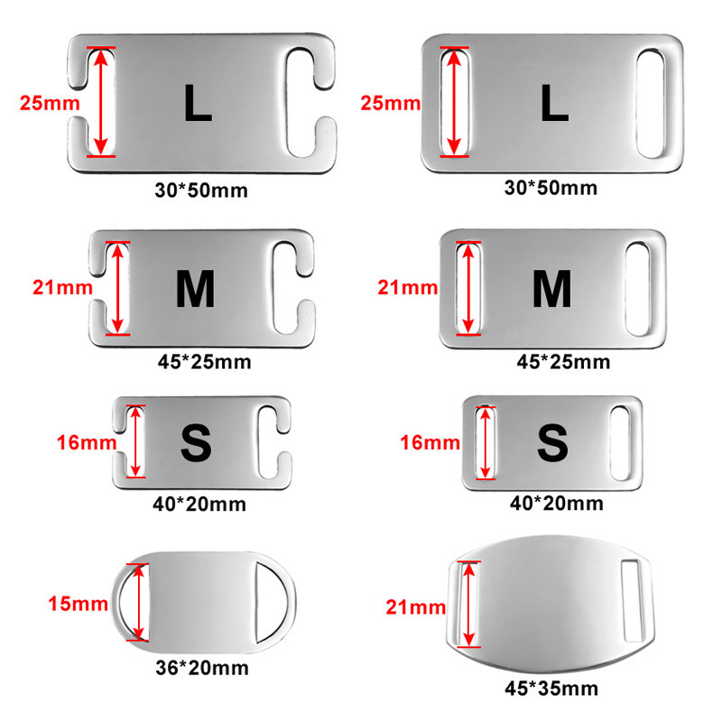 Guler personalizat pentru etichetă pentru animale de companie Etichetă pentru câine din oțel inoxidabil Nume Telefon Etichete pentru cățeluș pentru câini, pisici, buldog, yorkie, gravată, adresă.