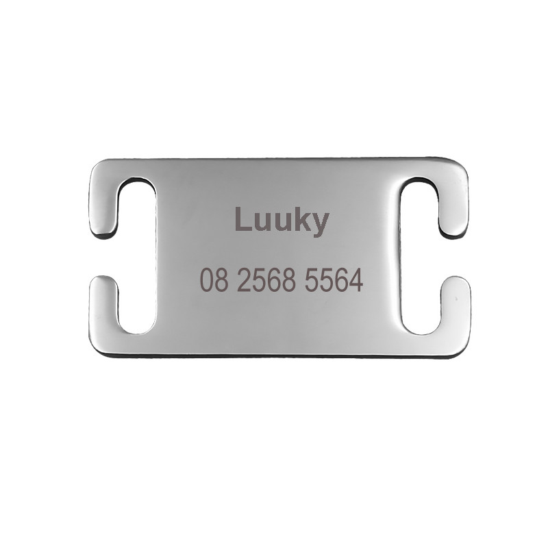 Guler personalizat pentru etichetă pentru animale de companie Etichetă pentru câine din oțel inoxidabil Nume Telefon Etichete pentru cățeluș pentru câini, pisici, buldog, yorkie, gravată, adresă.