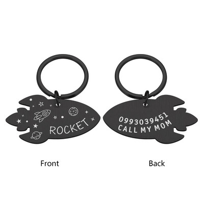 Accesorii pentru câini de companie Etichetă personalizată pentru guler pentru câini Colier pentru pisici Etichete de identificare pentru medalie anti-pierdere pentru câini cu gravură Nume Adresă Pandantiv