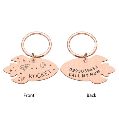 Accesorii pentru câini de companie Etichetă personalizată pentru guler pentru câini Colier pentru pisici Etichete de identificare pentru medalie anti-pierdere pentru câini cu gravură Nume Adresă Pandantiv