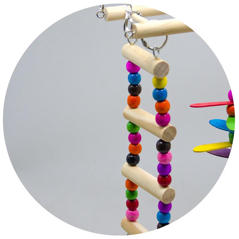 Dorakitten radošās papagaiļu rotaļlietas Smieklīgas papagaiļa kāpnes Putnu šūpoles Rotaļlieta Papagaiļa piekarināmās rotaļlietas Mājdzīvnieku piederumi Putnu apmācības piederumi