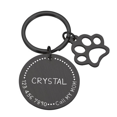 Προσαρμοσμένη ταυτότητα για κολάρο γάτας για κατοικίδια Ετικέτες διεύθυνσης για σκύλους Αξεσουάρ κατοικίδιων ζώων Εξατομικευμένο κολιέ για κουτάβι γατάκι με όνομα πιάτο για σκύλους