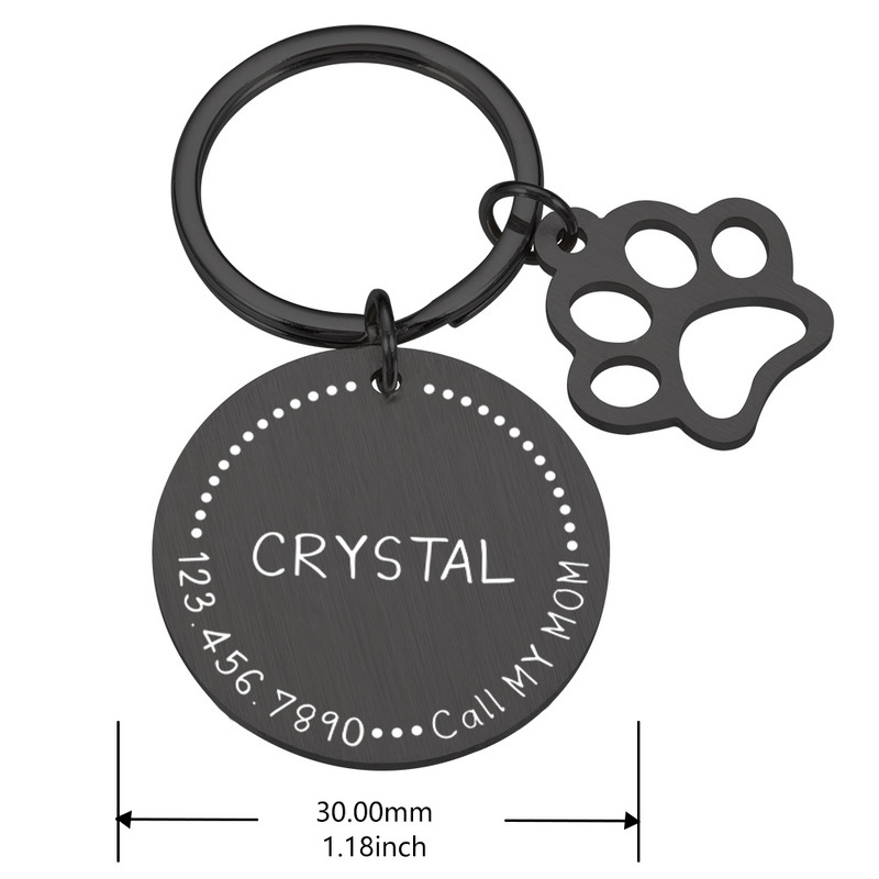 Προσαρμοσμένη ταυτότητα για κολάρο γάτας για κατοικίδια Ετικέτες διεύθυνσης για σκύλους Αξεσουάρ κατοικίδιων ζώων Εξατομικευμένο κολιέ για κουτάβι γατάκι με όνομα πιάτο για σκύλους