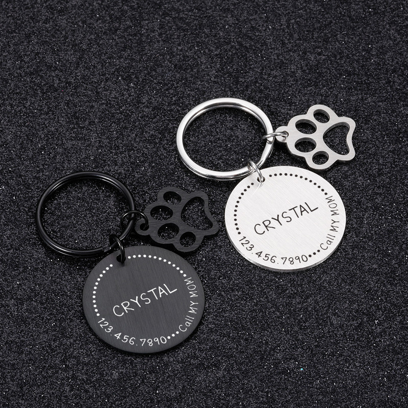 Προσαρμοσμένη ταυτότητα για κολάρο γάτας για κατοικίδια Ετικέτες διεύθυνσης για σκύλους Αξεσουάρ κατοικίδιων ζώων Εξατομικευμένο κολιέ για κουτάβι γατάκι με όνομα πιάτο για σκύλους