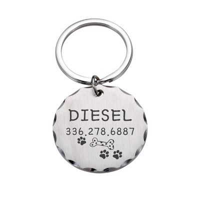 Kohandatud koera ID sildid graveeringuga nimega Isikupärastatud nimesilt Aadress Kassi kaelarihm Koerad Lemmikloomad Aksessuaarid Kassitarbed Tooted