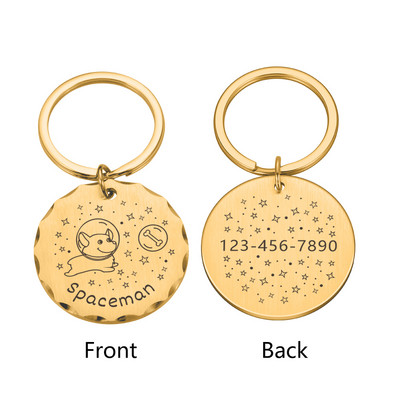 Kohandatud koera ID sildid graveeringuga nimega Isikupärastatud nimesilt Aadress Kassi kaelarihm Koerad Lemmikloomad Aksessuaarid Kassitarbed Tooted