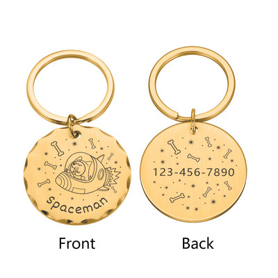 Kohandatud koera ID sildid graveeringuga nimega Isikupärastatud nimesilt Aadress Kassi kaelarihm Koerad Lemmikloomad Aksessuaarid Kassitarbed Tooted