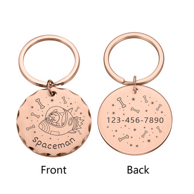 Kohandatud koera ID sildid graveeringuga nimega Isikupärastatud nimesilt Aadress Kassi kaelarihm Koerad Lemmikloomad Aksessuaarid Kassitarbed Tooted