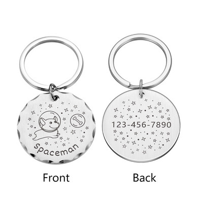 Kohandatud koera ID sildid graveeringuga nimega Isikupärastatud nimesilt Aadress Kassi kaelarihm Koerad Lemmikloomad Aksessuaarid Kassitarbed Tooted