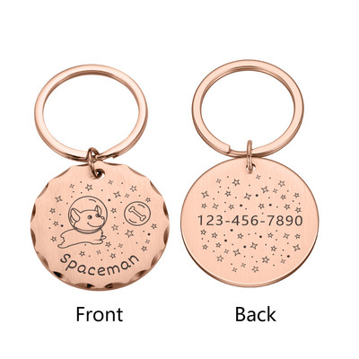 Kohandatud koera ID sildid graveeringuga nimega Isikupärastatud nimesilt Aadress Kassi kaelarihm Koerad Lemmikloomad Aksessuaarid Kassitarbed Tooted