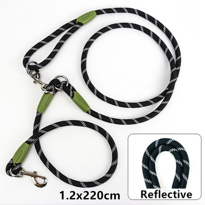 Šunų pavadėlis, pavadėlis, pavadėlis, skirtas šunims, vaikštantiems, pririštiems ant pečių, laisvų rankų pavadėliai Bėgiojančio šuns grandinėlė Daugiafunkcis pavadėlis su dviem galvutėmis