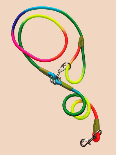 Šunų pavadėlis, pavadėlis, pavadėlis, skirtas šunims, vaikštantiems, pririštiems ant pečių, laisvų rankų pavadėliai Bėgiojančio šuns grandinėlė Daugiafunkcis pavadėlis su dviem galvutėmis