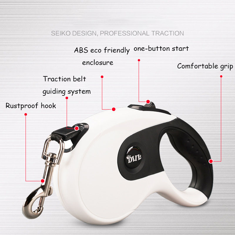 Vastupidav koerarihm Automaatne lemmikloomade koerte rulett koertele Vöö Sissetõmmatav lemmikloomarihm koertele Pikendav jalutusrihm nöör 8M