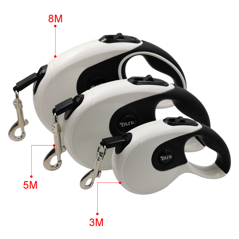 Vastupidav koerarihm Automaatne lemmikloomade koerte rulett koertele Vöö Sissetõmmatav lemmikloomarihm koertele Pikendav jalutusrihm nöör 8M