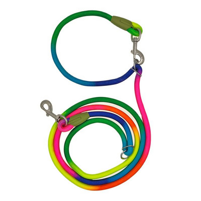 CAWAYI KENNEL Peegeldav nailonist topeltrihmad lemmikloomakoerte kett Tõmbeköie juhtmed vabade kätega jooksmiseks Köiekett suurele koerale