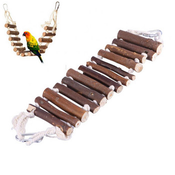 Διακόσμηση ξύλινου κλουβιού Παιχνίδι για κατοικίδια πουλί παπαγάλος σχοινί σκάλα κρεμαστή γέφυρα κρεμαστή διακόσμηση κλουβιού