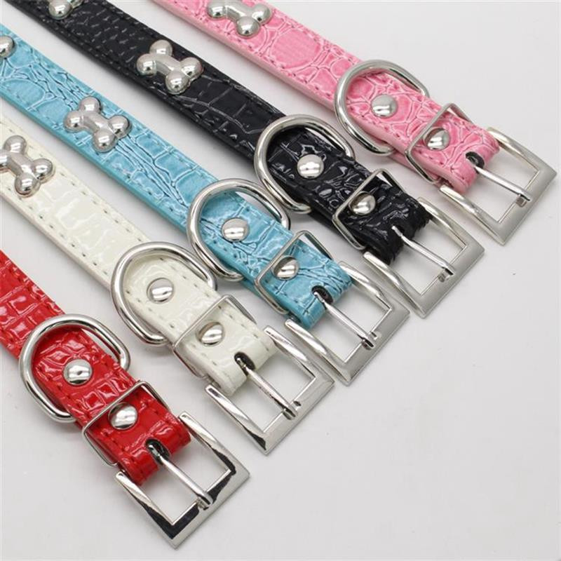 Transer lemmikloomakoerte tarvikud alligaator PU nahast luust lemmiklooma kaelakee tarvik lemmikloomatarvete koera kaelarihm väikesele keskmisele koerale