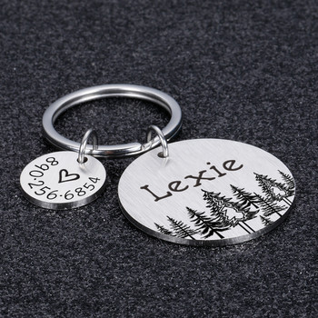 Anti-lost Dog ID Tag Dog Collar Forest Pet ID Име Телефонен номер Персонализиран етикет за котка кученце куче нашийник етикет висулка