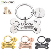 Pielāgota mājdzīvnieku suņa identifikācijas zīme kucēna kaula nozīmīte personalizēta vārda bezmaksas lāzers suņu kakla siksnai kaķiem Kulonu Lucky medaļa aksesuāri