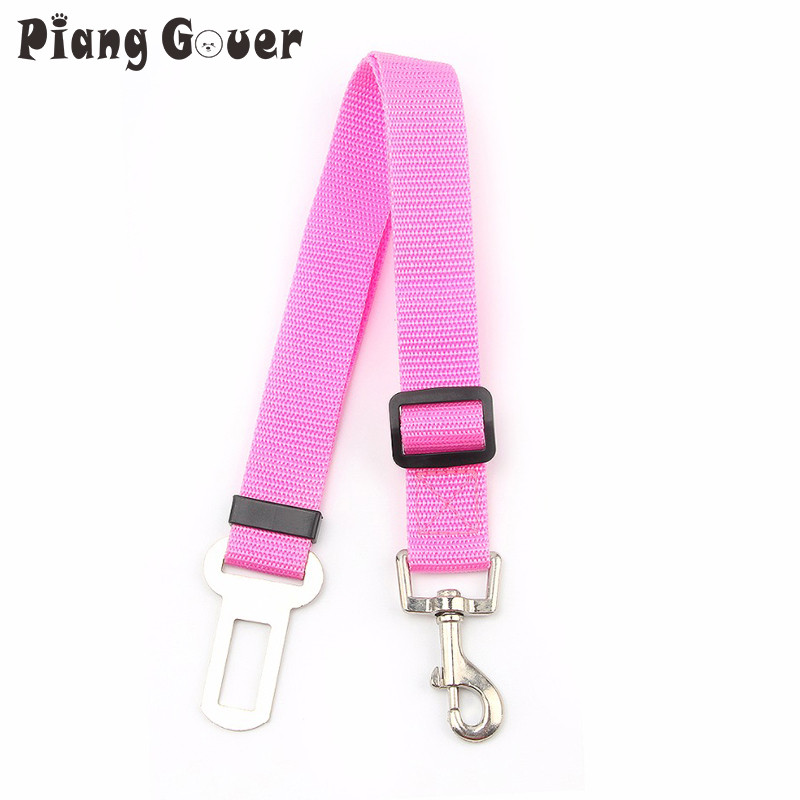 Regulējamas suņu kakla siksnas Automašīnas drošības jostas siksnas kaklarotas pavadas Cachorro kaklasiksnas suņu kaķu mājdzīvnieku maskotām