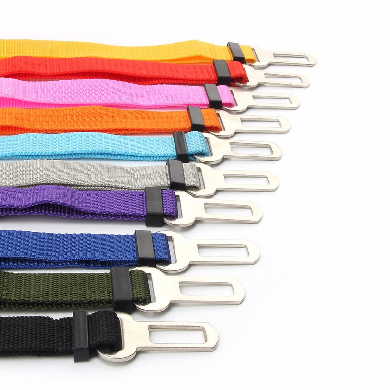 Regulējamas suņu kakla siksnas Automašīnas drošības jostas siksnas kaklarotas pavadas Cachorro kaklasiksnas suņu kaķu mājdzīvnieku maskotām