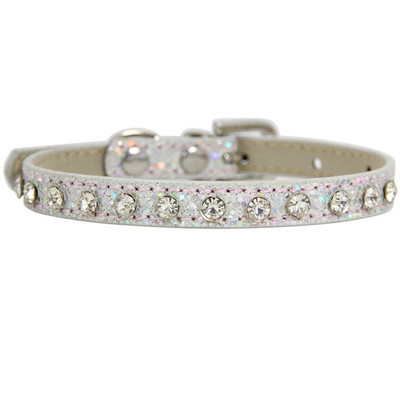 Καυτές εκπτώσεις Super Shining Diamond Rhinestone Γιακά Γάτας Κουτάβι Μωρό Σκύλος Γιακά Γάτα Δερμάτινο λουράκι Αξεσουάρ για γατάκι Κουτάβι για κατοικίδιο