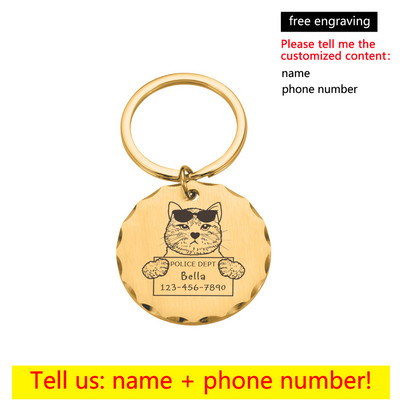 Personalizirani kućni ljubimac, mačka, pas, identifikacijska oznaka, dodaci za ogrlicu, prilagođena gravirana ogrlica, šarm, oprema za nestašne mačke, oznaka s imenom proizvoda