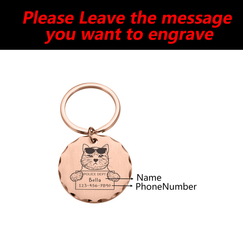 Personalizirani kućni ljubimac, mačka, pas, identifikacijska oznaka, dodaci za ogrlicu, prilagođena gravirana ogrlica, šarm, oprema za nestašne mačke, oznaka s imenom proizvoda