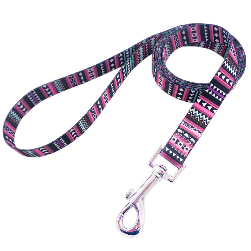 Dog Traction Rope Πολύχρωμο Dog Rope Bright and Novel Pet with Color Dog Rope Printing Pet Traction 1,2 M 1,5 M
