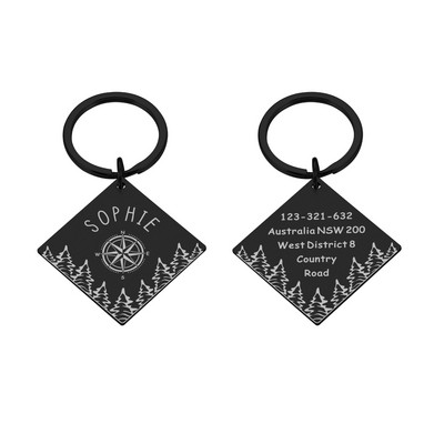 Prilagodljive oznake s adresama za pse Štene ID pločica s pojasom s imenom Ogrlica za pse ID oznake s ugraviranim imenom i brojem Pločice s ogrlicom za mačke