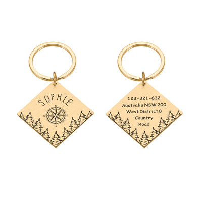 Prilagodljive oznake s adresama za pse Štene ID pločica s pojasom s imenom Ogrlica za pse ID oznake s ugraviranim imenom i brojem Pločice s ogrlicom za mačke