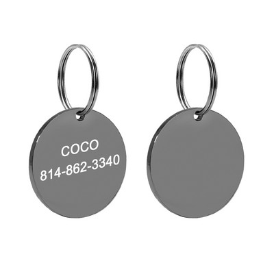 Etichete de identificare pentru câini de companie din oțel inoxidabil Etichetă cu nume personalizată pentru câine, pisică, gravată personalizată, pandantiv anti-pierdere, accesorii pentru guler pentru câine de companie