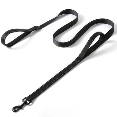 Lesă pentru câini de 6 ft Coarda rezistentă, reflectorizătoare pentru dresaj pentru animale de companie, cu mâner dublu căptușit, controlul traficului pentru câini de talie medie, mari