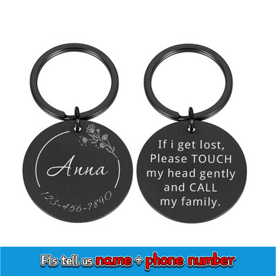 Etichete de identificare pentru câini, 4 culori, personalizate, inimă de pădure