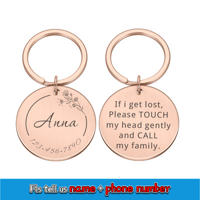 Etichete de identificare pentru câini, 4 culori, personalizate, inimă de pădure