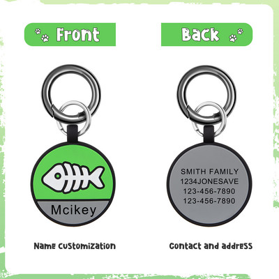 Accesorii personalizate pentru guler pentru etichetă de identificare pentru câine pentru animale de companie, pisică, colier gravat personalizat, articole de farmec pentru etichete pentru câine, produse cu nume