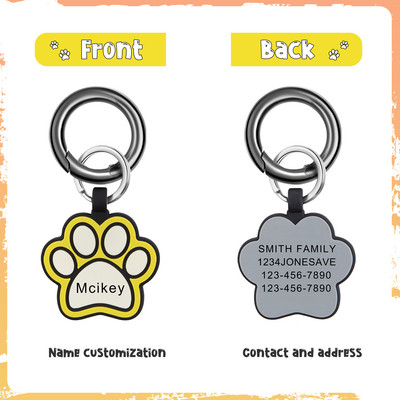 Accesorii personalizate pentru guler pentru etichetă de identificare pentru câine pentru animale de companie, pisică, colier gravat personalizat, articole de farmec pentru etichete pentru câine, produse cu nume