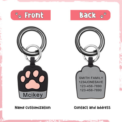 Accesorii personalizate pentru guler pentru etichetă de identificare pentru câine pentru animale de companie, pisică, colier gravat personalizat, articole de farmec pentru etichete pentru câine, produse cu nume