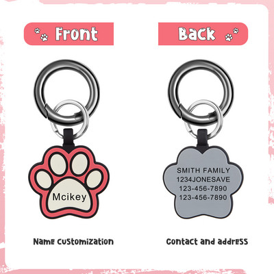 Accesorii personalizate pentru guler pentru etichetă de identificare pentru câine pentru animale de companie, pisică, colier gravat personalizat, articole de farmec pentru etichete pentru câine, produse cu nume