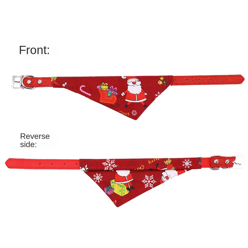 Jõulud lemmikloomade pudipõlled Reguleeritav lemmiklooma süljerätik Koer Kutsikas Kassi Kaelus Sall Bandana Kaelarihm Kolmnurk Bib Kaelarätik Lemmikloomatarvikud
