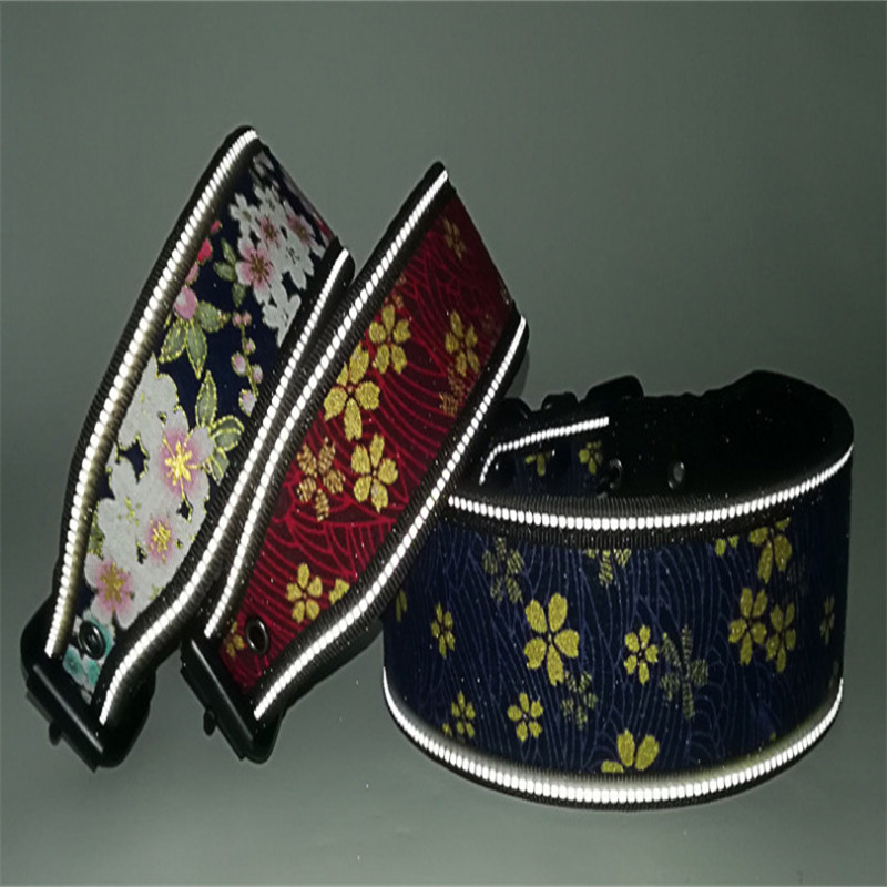 Peegeldav kutsika suur koera kaelarihm lukuga trükiga reguleeritav lemmiklooma kaelarihm väikestele keskmise suurusega koertele Pitbulli jalutusrihm koerakett