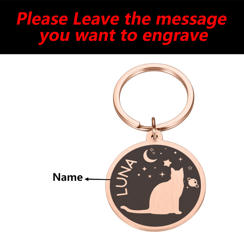 Etichete de identificare personalizate pentru pisici pentru animale de companie, personalizate, pentru interior, placă cu nume de pisică, decorare, farfurie pentru guler, colier pentru pisoi de acasă, etichetă cu nume, articole pentru animale de companie