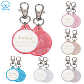 Αντι-χαμένα κατοικίδια Ζωηρόχρωμη ακρυλική ετικέτα ταυτότητας Εξατομικευμένη γάτα σκύλου Δωρεάν προσαρμοσμένο κολάρο Αξεσουάρ για κατοικίδια Ετικέτα ονόματος για κατοικίδια Περιλαίμια ταυτότητας κατοικίδιων Ετικέτες