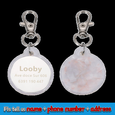 Αντι-χαμένα κατοικίδια Ζωηρόχρωμη ακρυλική ετικέτα ταυτότητας Εξατομικευμένη γάτα σκύλου Δωρεάν προσαρμοσμένο κολάρο Αξεσουάρ για κατοικίδια Ετικέτα ονόματος για κατοικίδια Περιλαίμια ταυτότητας κατοικίδιων Ετικέτες