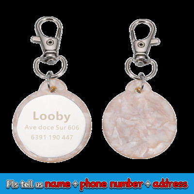 Αντι-χαμένα κατοικίδια Ζωηρόχρωμη ακρυλική ετικέτα ταυτότητας Εξατομικευμένη γάτα σκύλου Δωρεάν προσαρμοσμένο κολάρο Αξεσουάρ για κατοικίδια Ετικέτα ονόματος για κατοικίδια Περιλαίμια ταυτότητας κατοικίδιων Ετικέτες